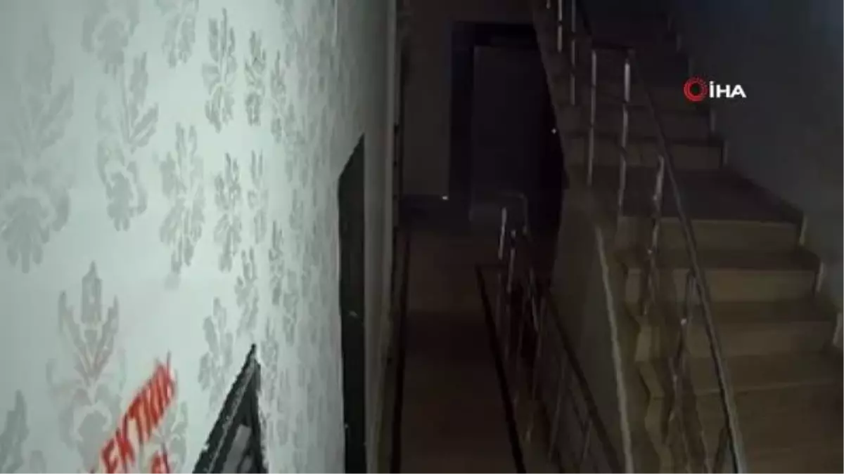 Suç makinesinin binanın deposundan hırsızlık yaptığı anlar kamerada