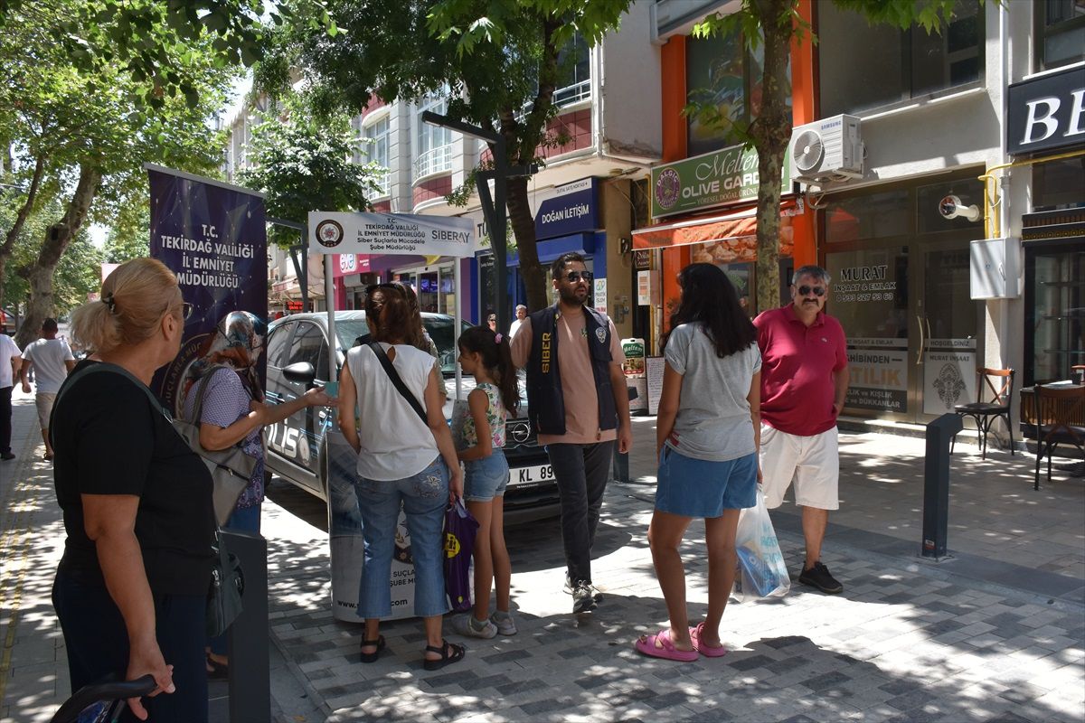 Tekirdağ Emniyet Müdürlüğü, SİBERAY programı kapsamında vatandaşları bilgilendirdi