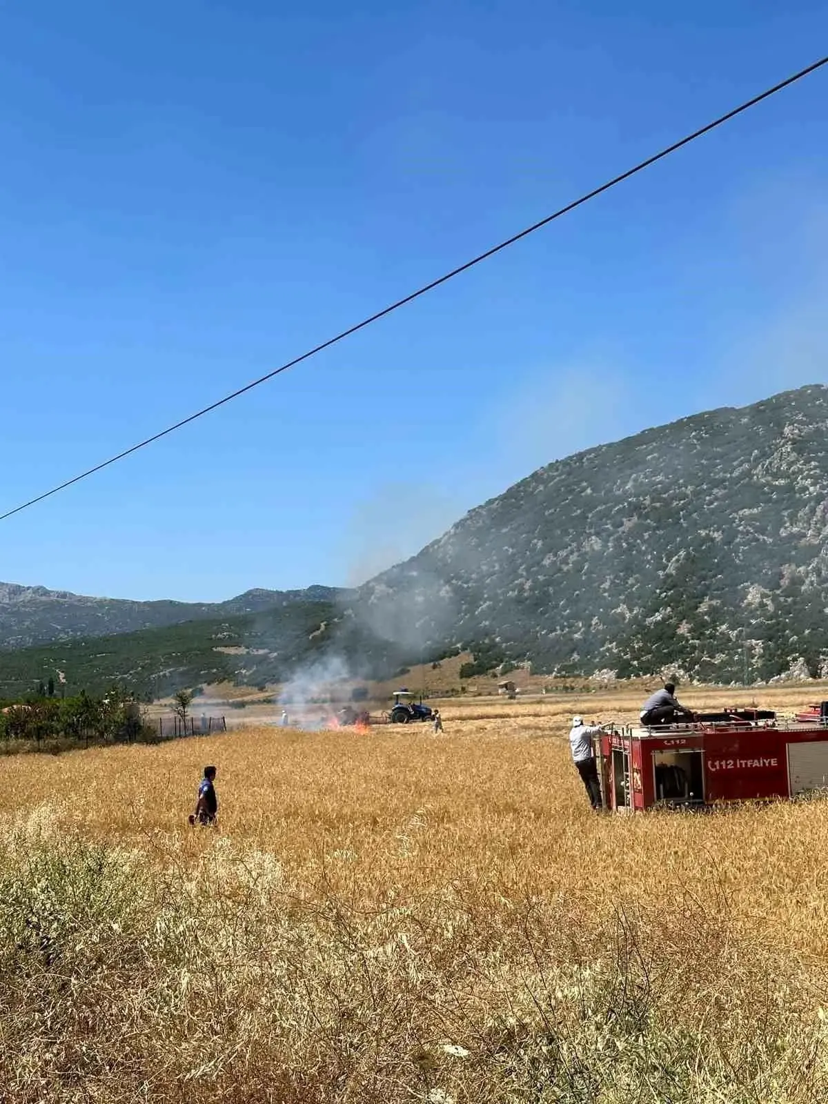 Burdur\'da Sigara İzmariti Yangını Kısa Sürede Söndürüldü