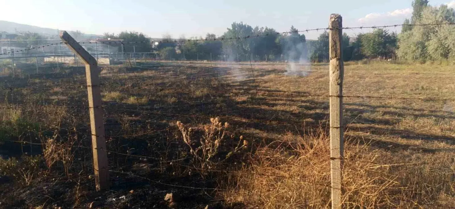 Çankırı\'da çıkan ot yangını itfaiye ekipleri tarafından söndürüldü