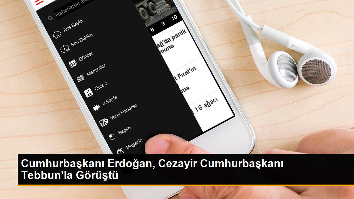 Cumhurbaşkanı Erdoğan, Cezayir Cumhurbaşkanı Tebbun\'la Görüştü