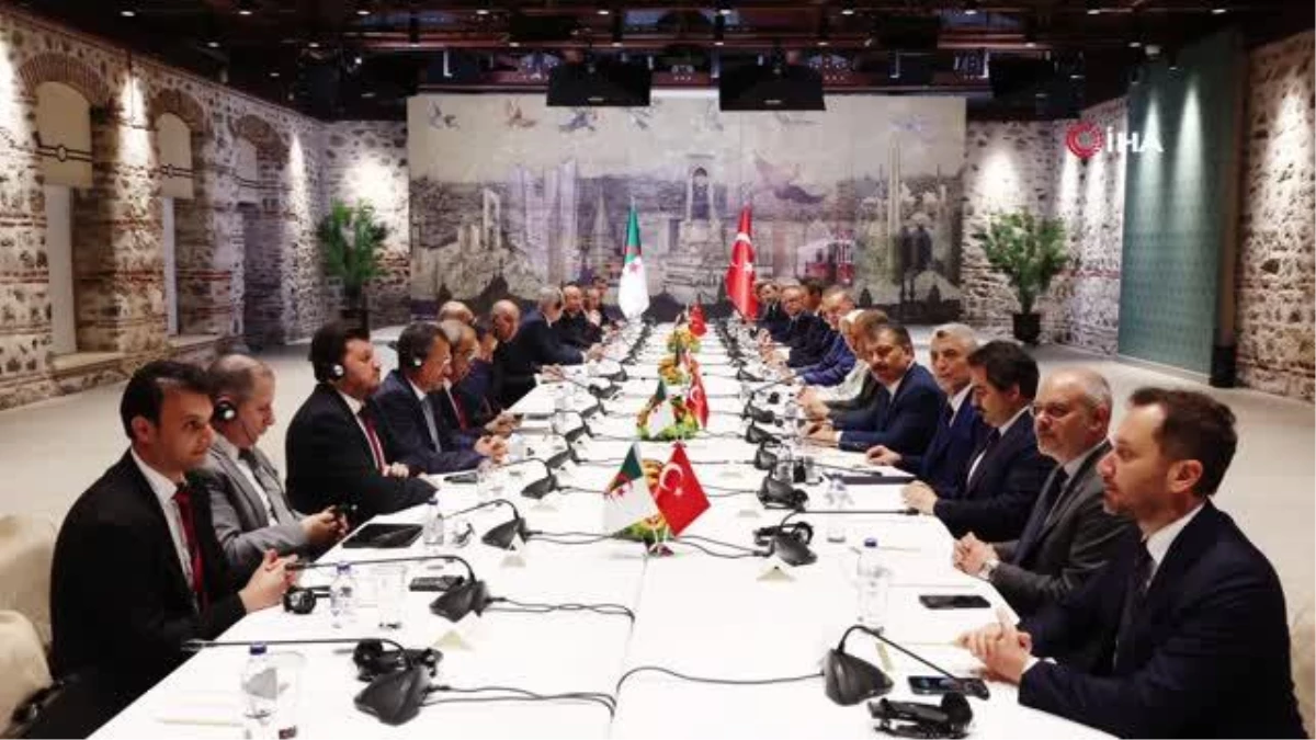 Cumhurbaşkanı Erdoğan ile Cezayir Cumhurbaşkanı Tebbun arasında görüşme