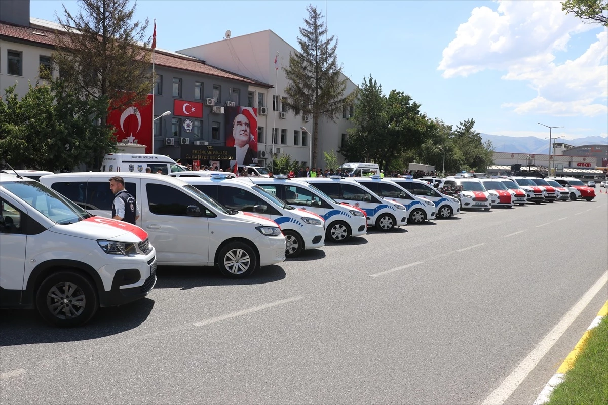 Erzincan Emniyet Müdürlüğü 40 Yeni Araçla Filosunu Genişletti