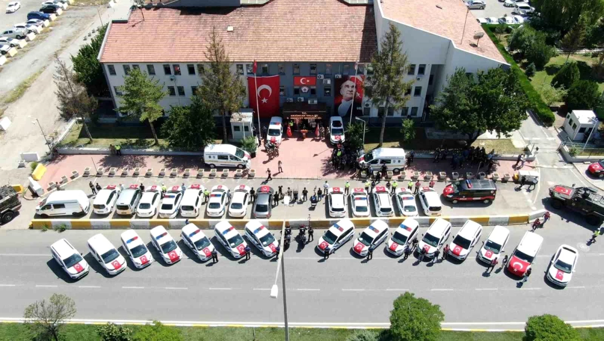 Erzincan Emniyet Müdürlüğü Araç Filosuna 40 Yeni Araç Ekledi