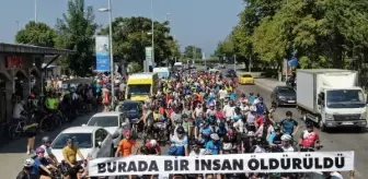 Bostancı'da Bisikletliye Çarparak Ölümüne Neden Olan Sürücü İçin Anma Sürüşü Gerçekleştirildi