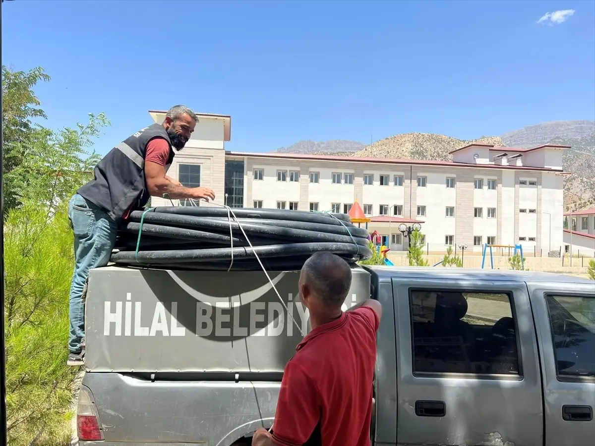 Şırnak'ın Uludere ilçesinde yayladaki çiftçilere içme suyu sağlandı