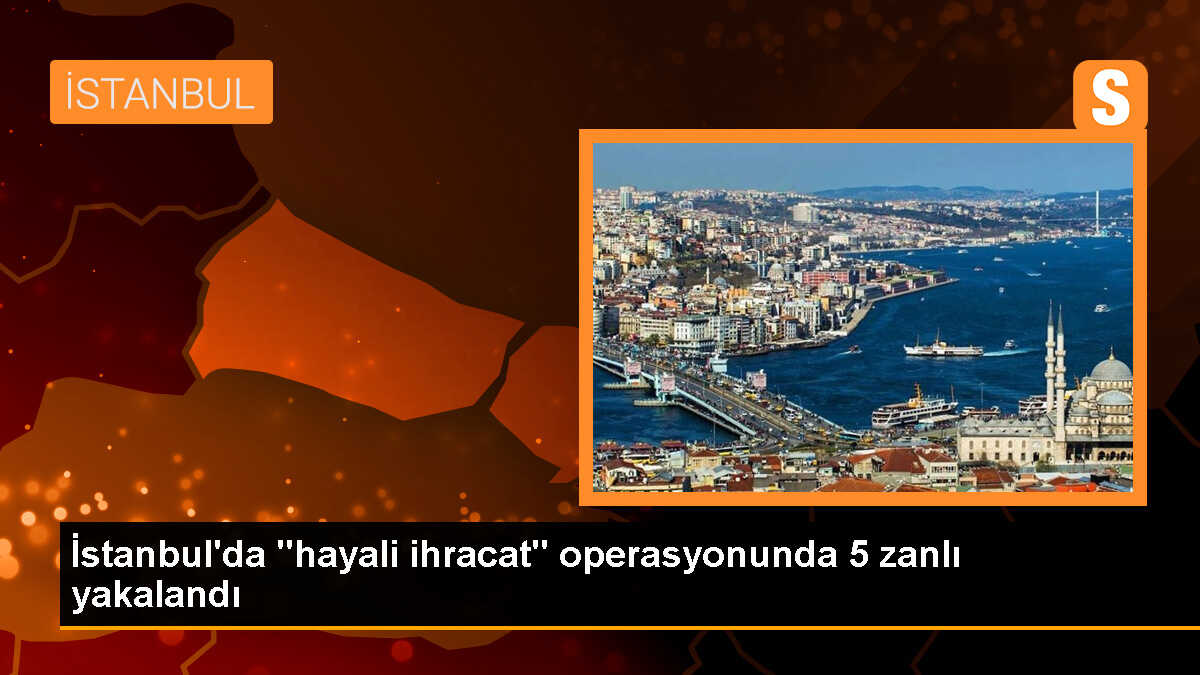 İstanbul\'da Sahte Faturalarla Hayali İhracat Yapan 5 Şüpheli Gözaltına Alındı