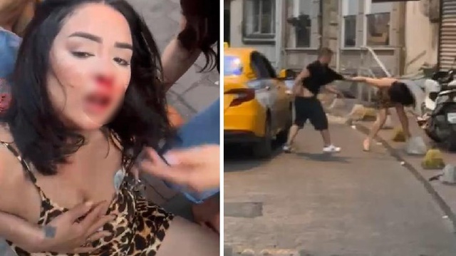 İstanbul'da Taksi Şoförü Yabancı Kadın Yolcuyu Darbetti