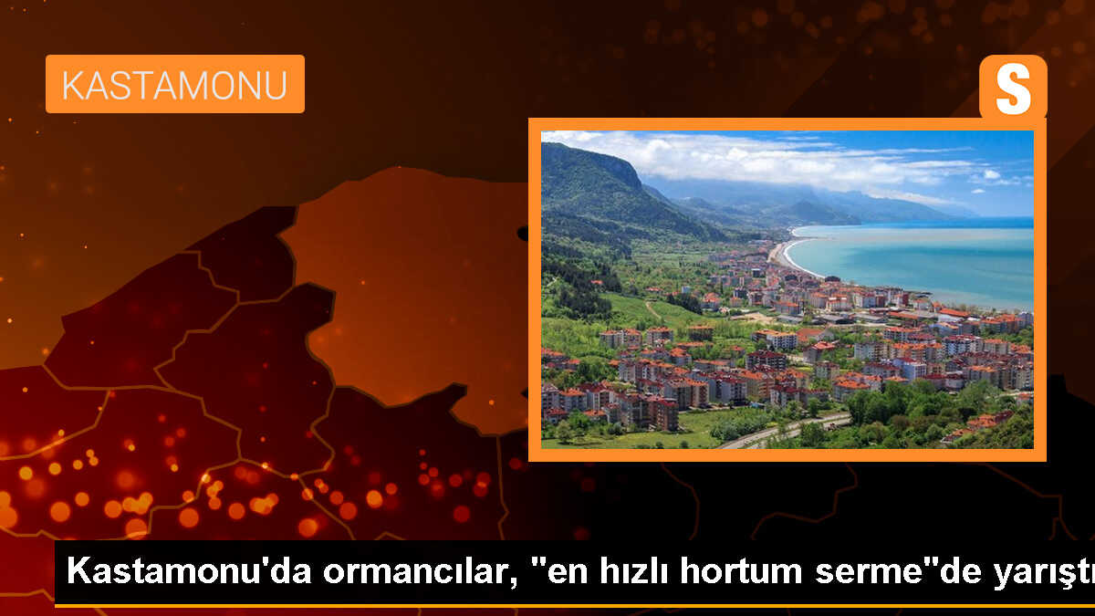 Kastamonu\'da Orman İşçileri Arasında Hortum Serme Yarışması Düzenlendi