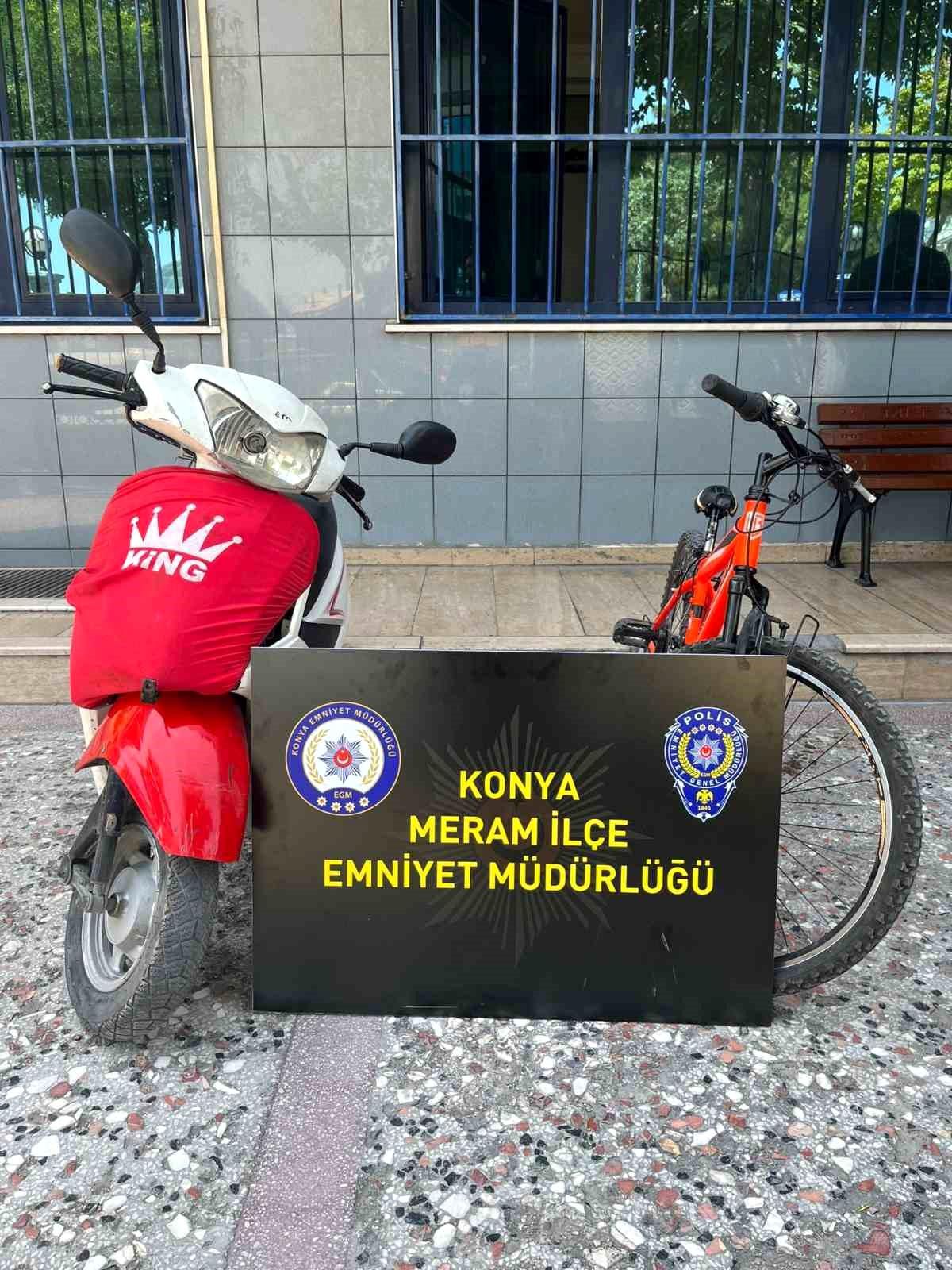 Konya\'da Şüpheli Bisiklet ve Motosiklet Durduruldu: Çalıntı Çıktı