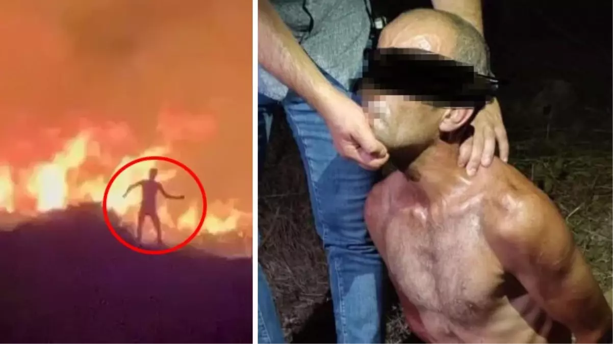 Çeşme\'de yaktığı ormandan kaçmaya çalışan kundakçı yakalandı