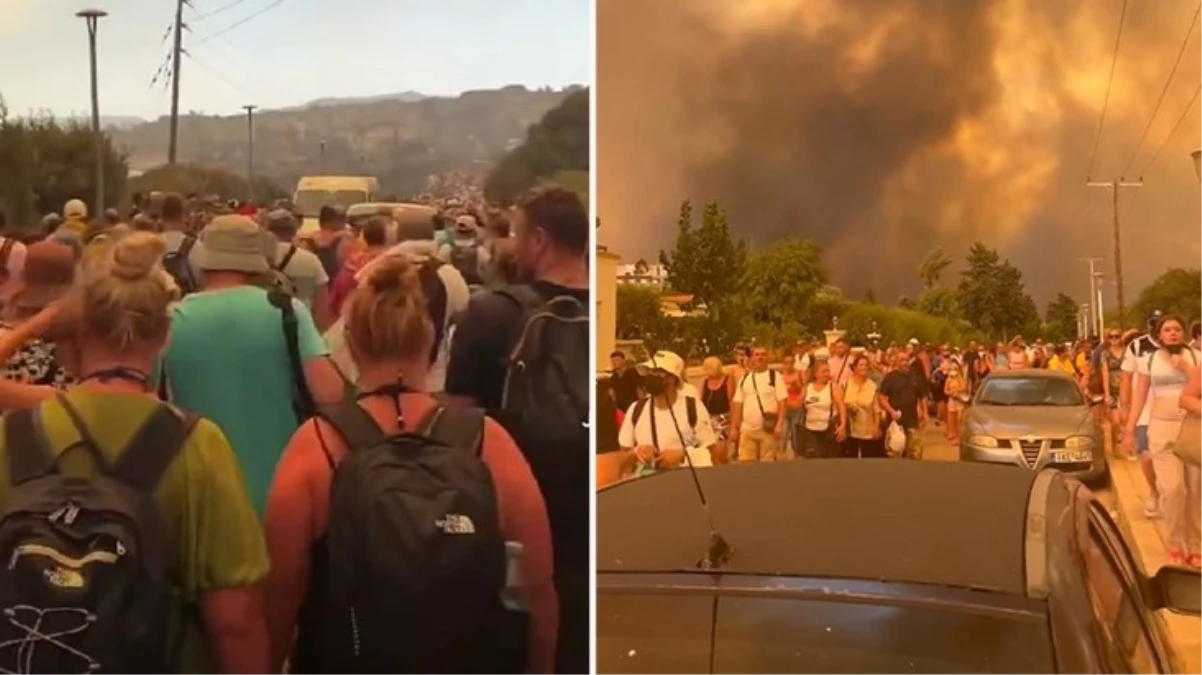 Yunanistan\'da devam eden orman yangınları nedeniyle 2 bin kişi tahliye edildi
