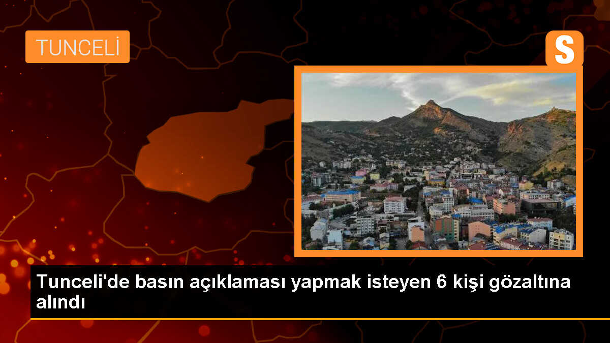 Tunceli\'de izinsiz basın açıklaması yapmak isteyen gruba polis müdahalesi