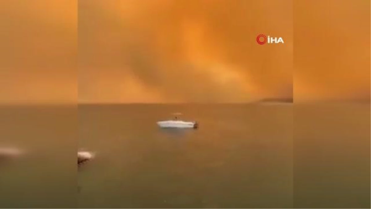 Yunanistan orman yangınlarıyla boğuşuyor, Rodos Adası\'nda en az 2 bin kişi tahliye edildi