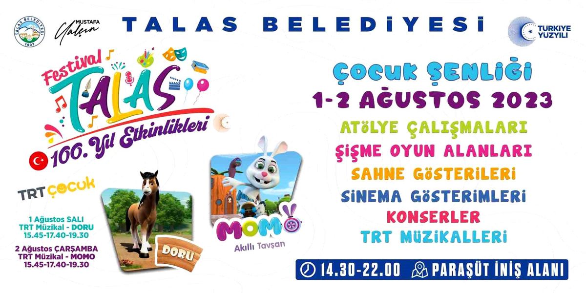 Talas Belediyesi, Cumhuriyetin 100. yılını coşkulu şekilde kutluyor