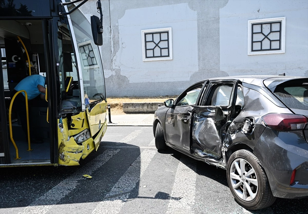 Beşiktaş\'ta trafik kazasında 6 kişi yaralandı