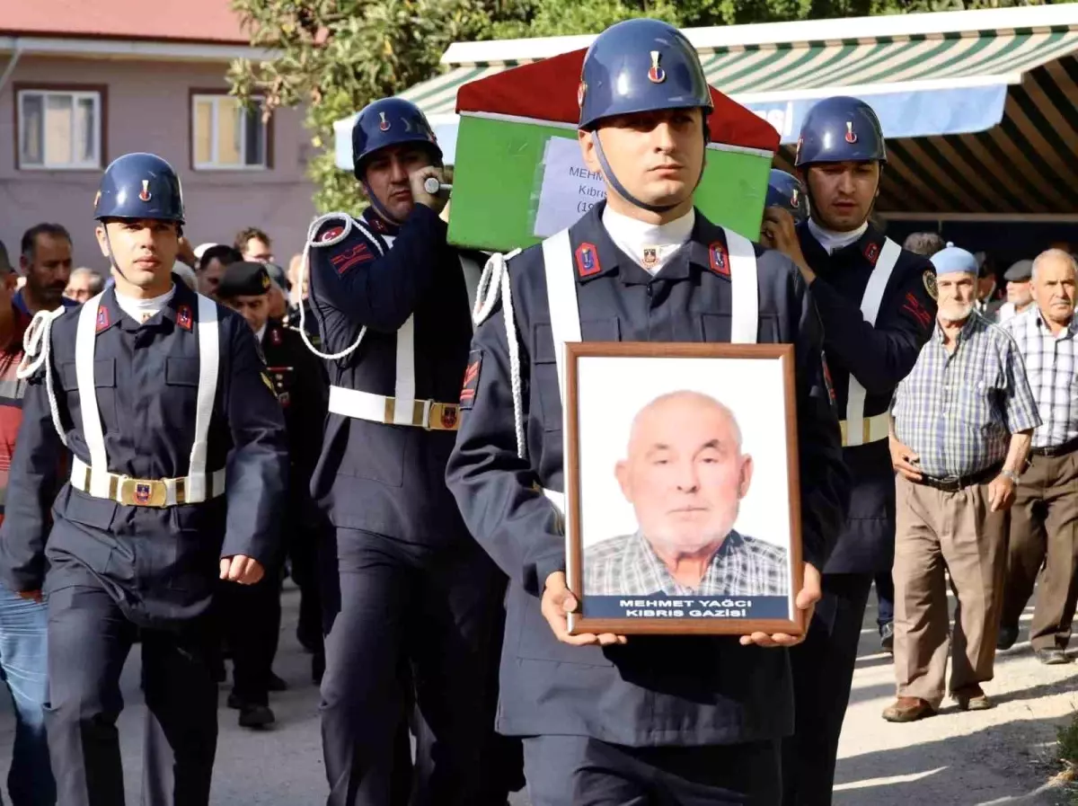 Kıbrıs Gazisi Mehmet Yağcı Son Yolculuğuna Uğurlandı