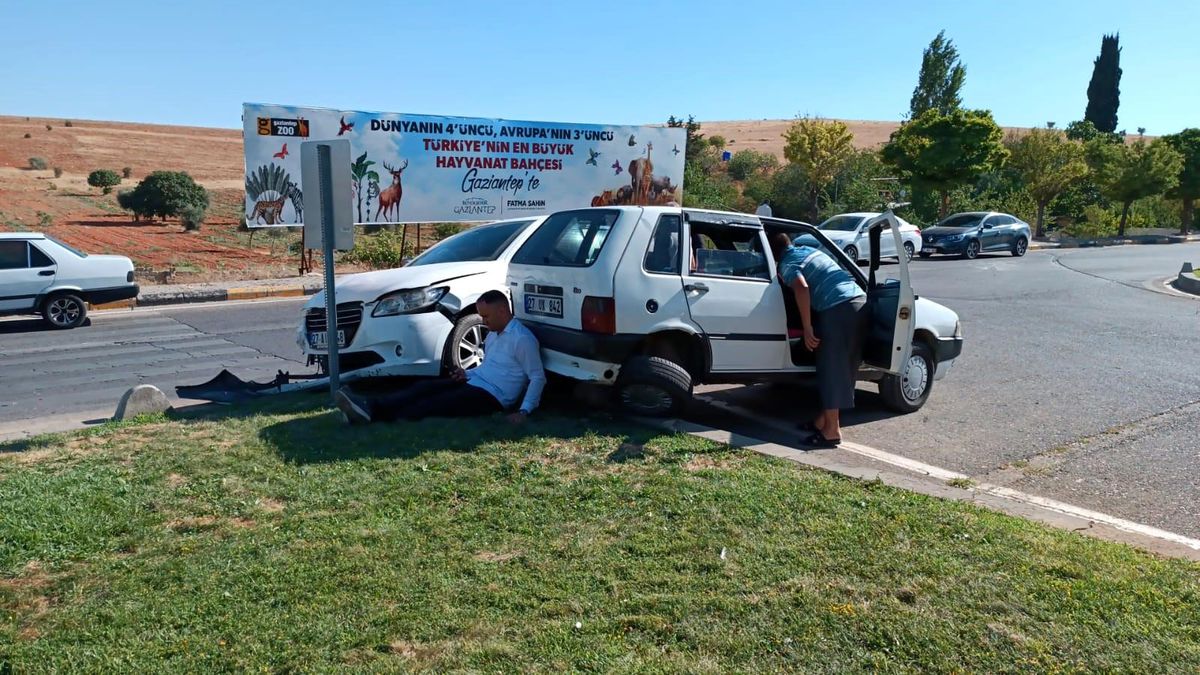 Gaziantep\'te trafik kazası: 2 kişi yaralandı