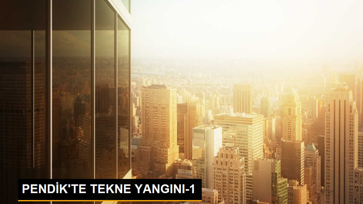 PENDİK\'TE TEKNE YANGINI-1