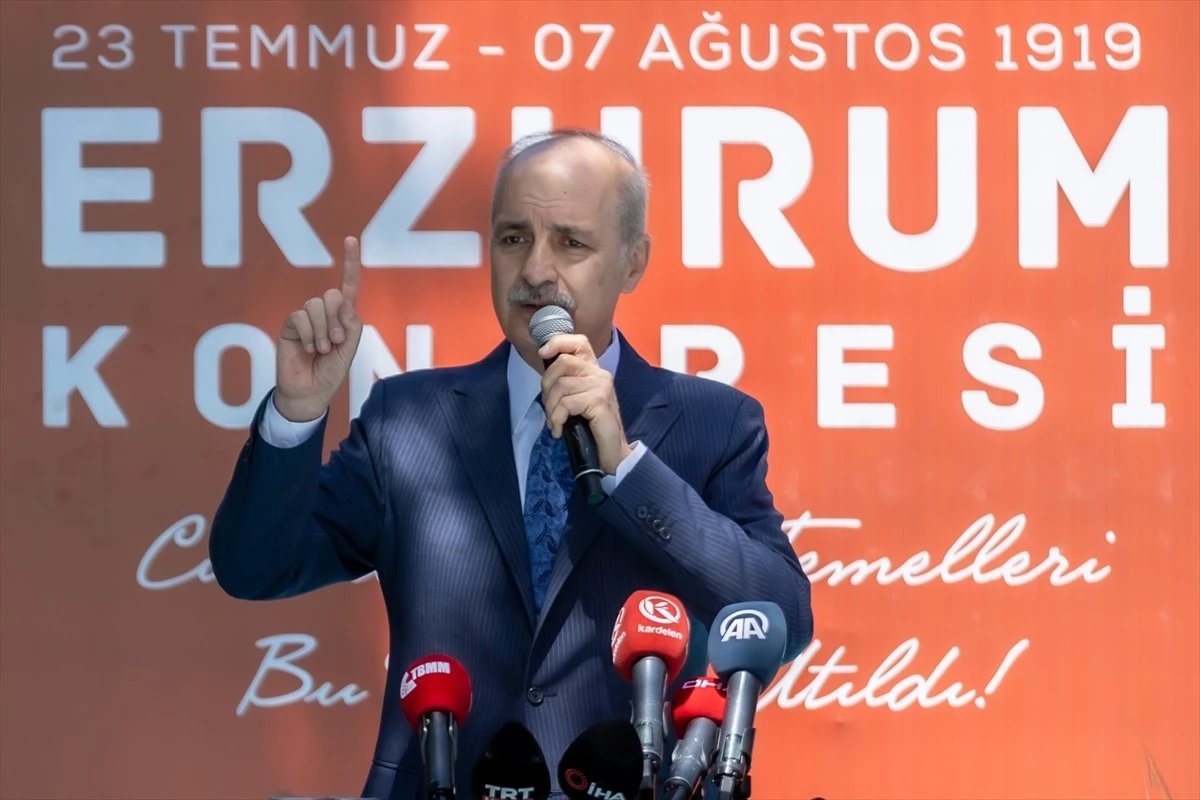 TBMM Başkanı Kurtulmuş, Erzurum Kongresi\'nin 104. Yılı Kutlama Töreni\'nde konuştu: (1)