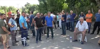 Yalova'da su sıkıntısı nedeniyle köylüler eylem yaptı