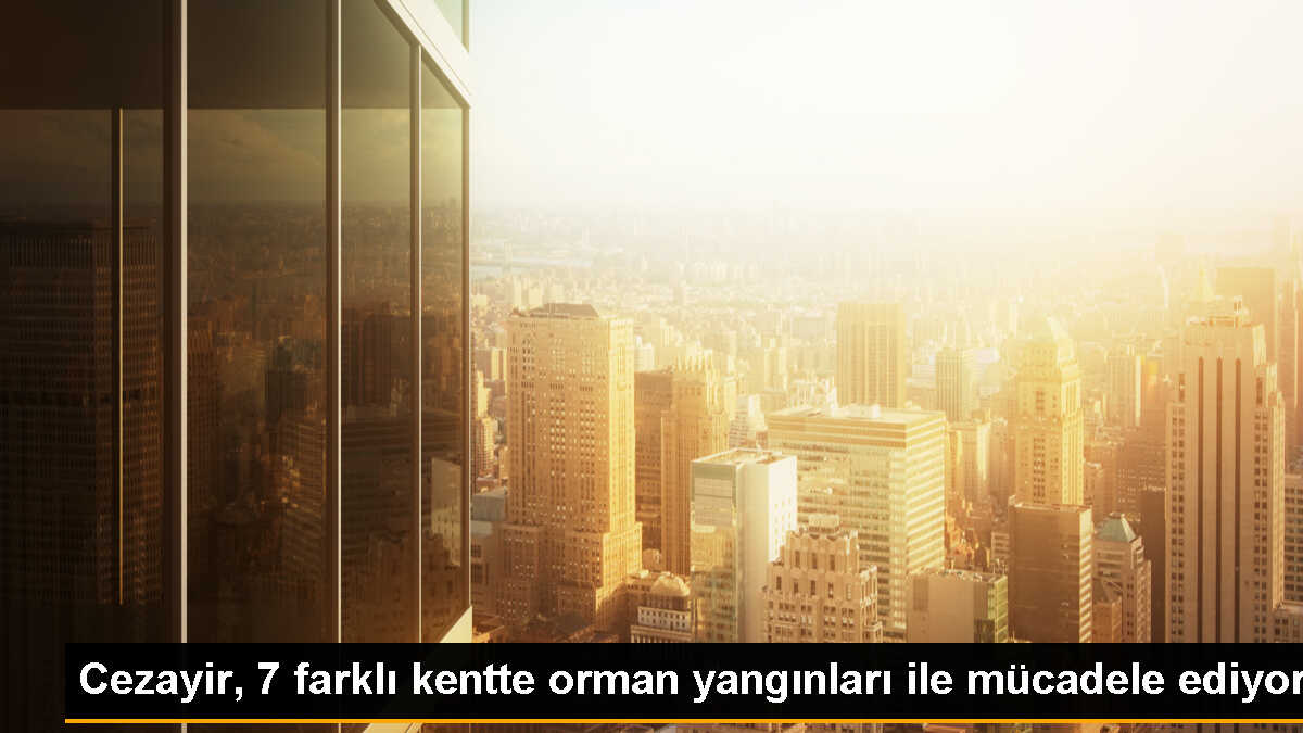 Cezayir\'de Kuzey Kentlerinde Orman Yangınları Çıktı