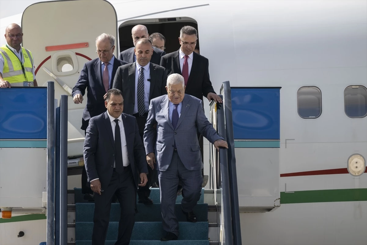 Filistin Devlet Başkanı Mahmut Abbas, Ankara\'ya geldi