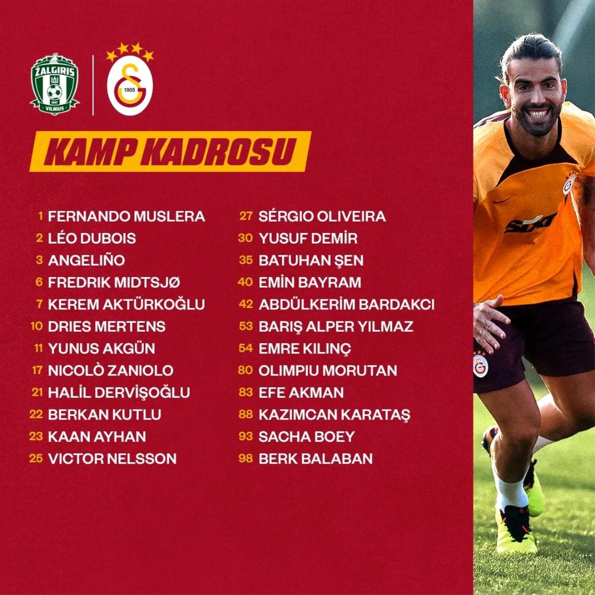 Galatasaray\'ın UEFA Şampiyonlar Ligi kadrosunda Cedric Bakambu yer almadı