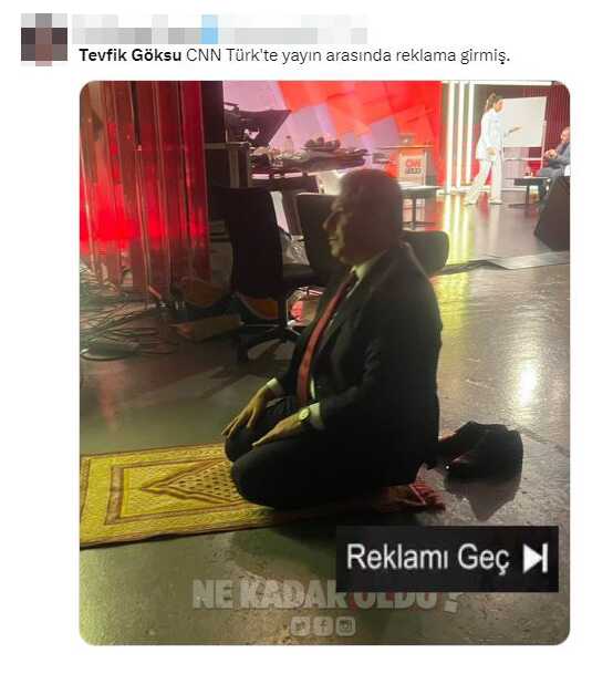 Namaz fotoğrafıyla gündem olan Tevfik Göksu sessizliğini bozdu: Oraya bizimle birlikte gelen birinin münasebetsizliği Namaz fotoğrafıyla gündem olan Tevfik Göksu sessizliğini bozdu: Oraya bizimle birlikte gelen birinin münasebetsizliği