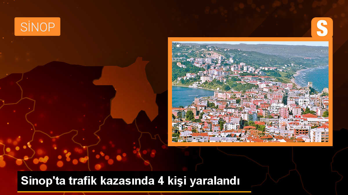 Sinop\'ta trafik kazası: 1 bebek ve 4 kişi yaralandı