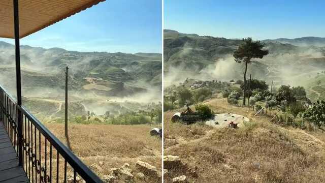 Adana'daki deprem sonrası korkutan görüntü! Her yer toz duman oldu Adana'daki deprem sonrası korkutan görüntü! Her yer toz duman oldu