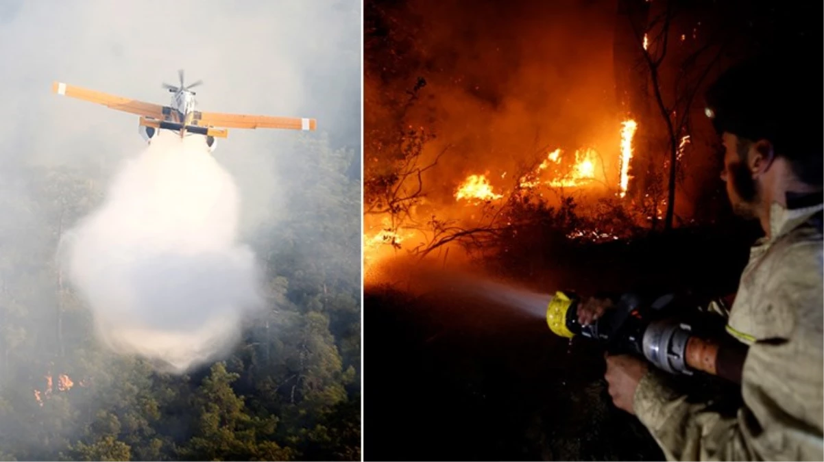 Antalya\'daki orman yangınında hastane ve evler boşaltıldı