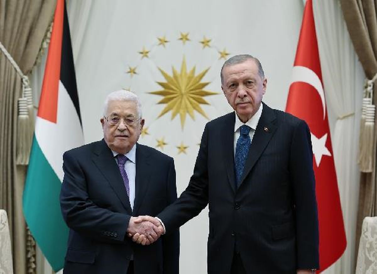 Cumhurbaşkanı Erdoğan, Filistin Devlet Başkanı Abbas\'ı Resmi Törenle Karşıladı