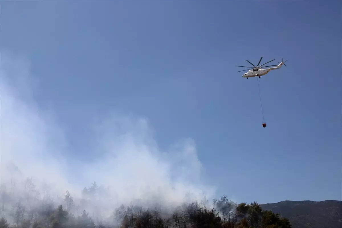 Antakya\'da Orman Yangınına Havadan ve Karadan Müdahale