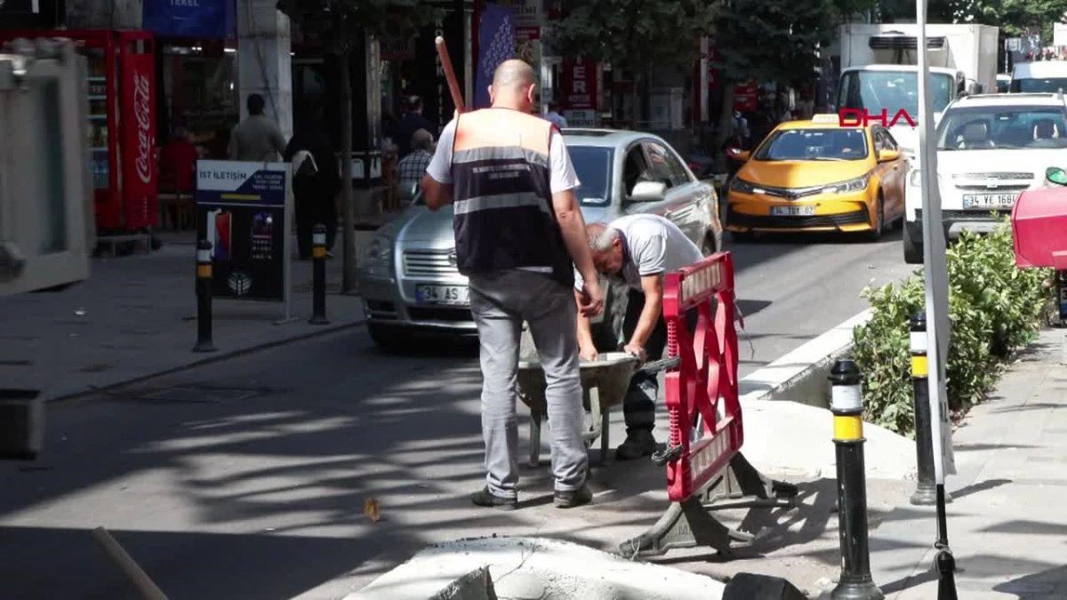 İstanbul Caddesi\'ndeki Çalışmalar Uzuyor: Esnaf Mağdur