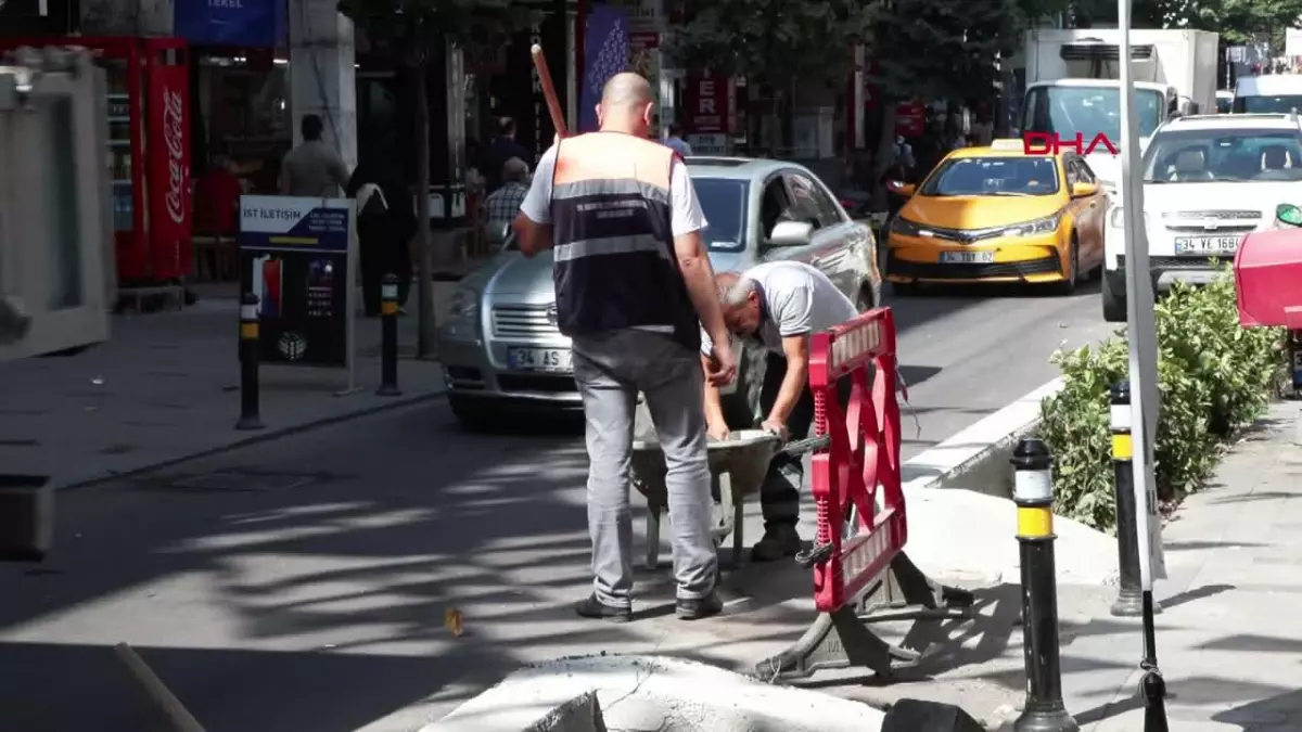 İstanbul Caddesi\'ndeki Çalışmalar Uzuyor: Esnaf Mağdur