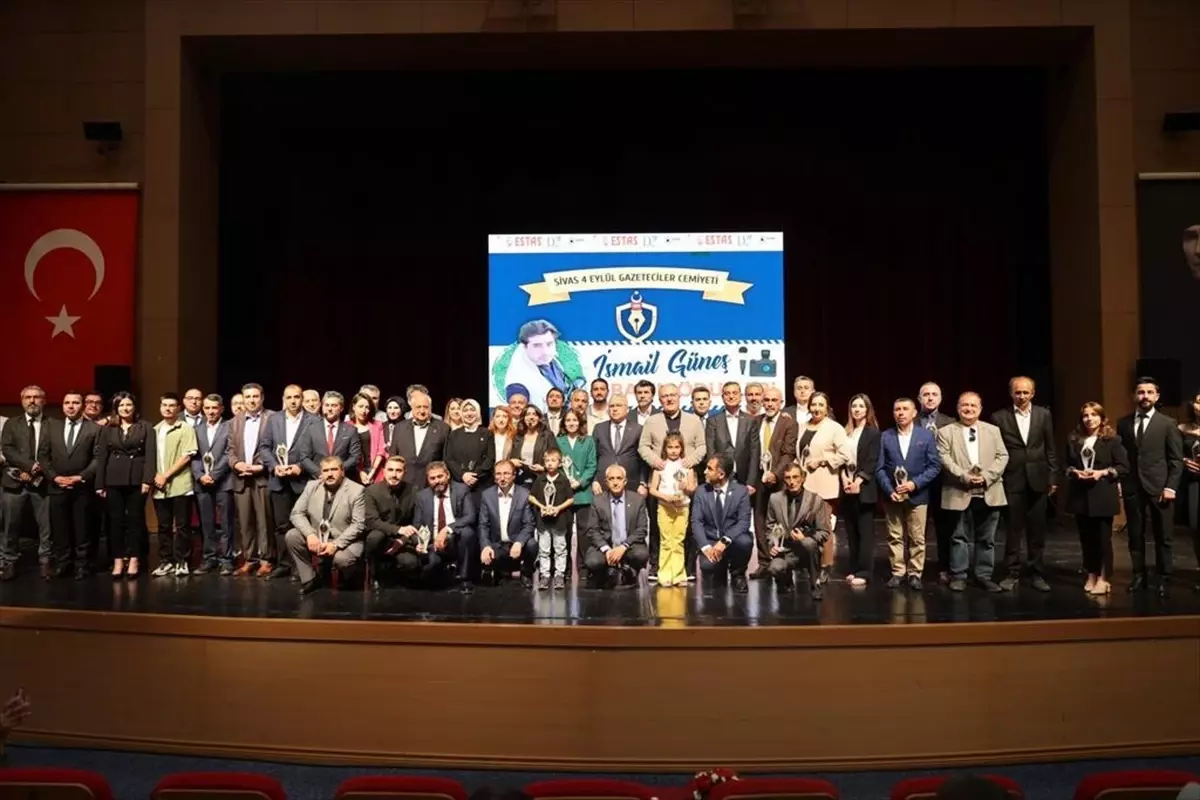 Sivas 4 Eylül Gazeteciler Cemiyeti İsmail Güneş Basın Ödülleri sahiplerini buldu