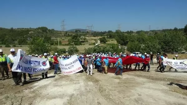 Muğla'da maden sahasının genişletilmesine karşı çıkanlara tepki: İşimizi kaybetmek istemiyoruz