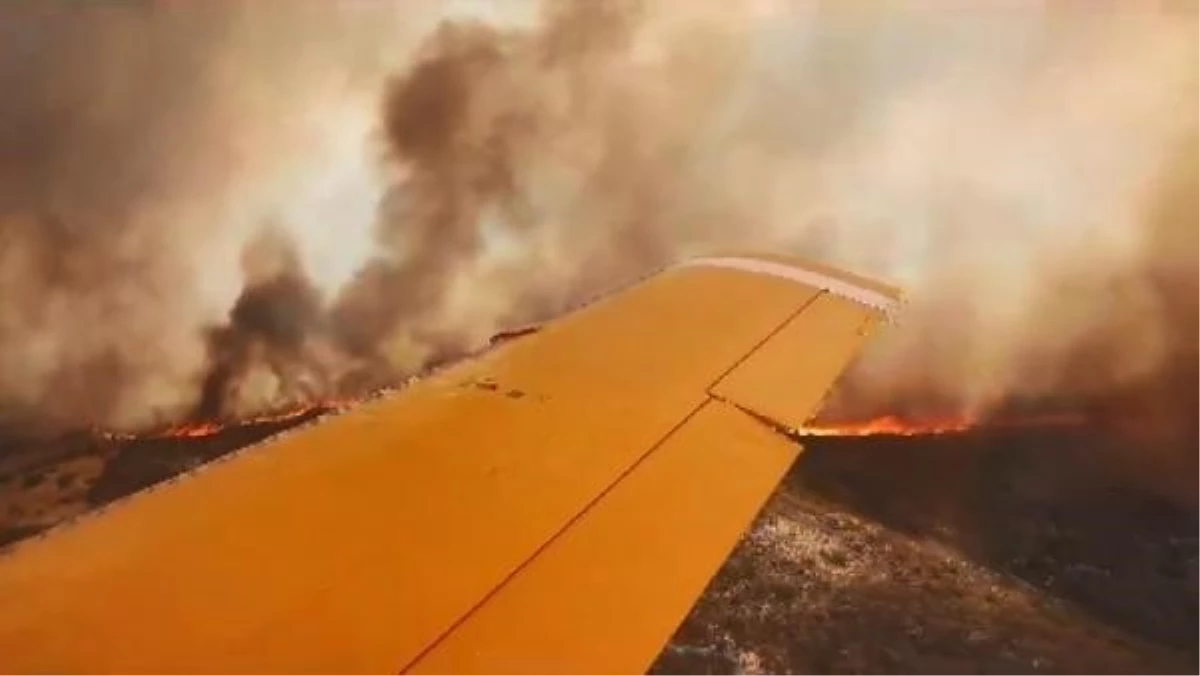 Rodos\'ta devam eden orman yangınlarına Türk uçakları da müdahale ediyor