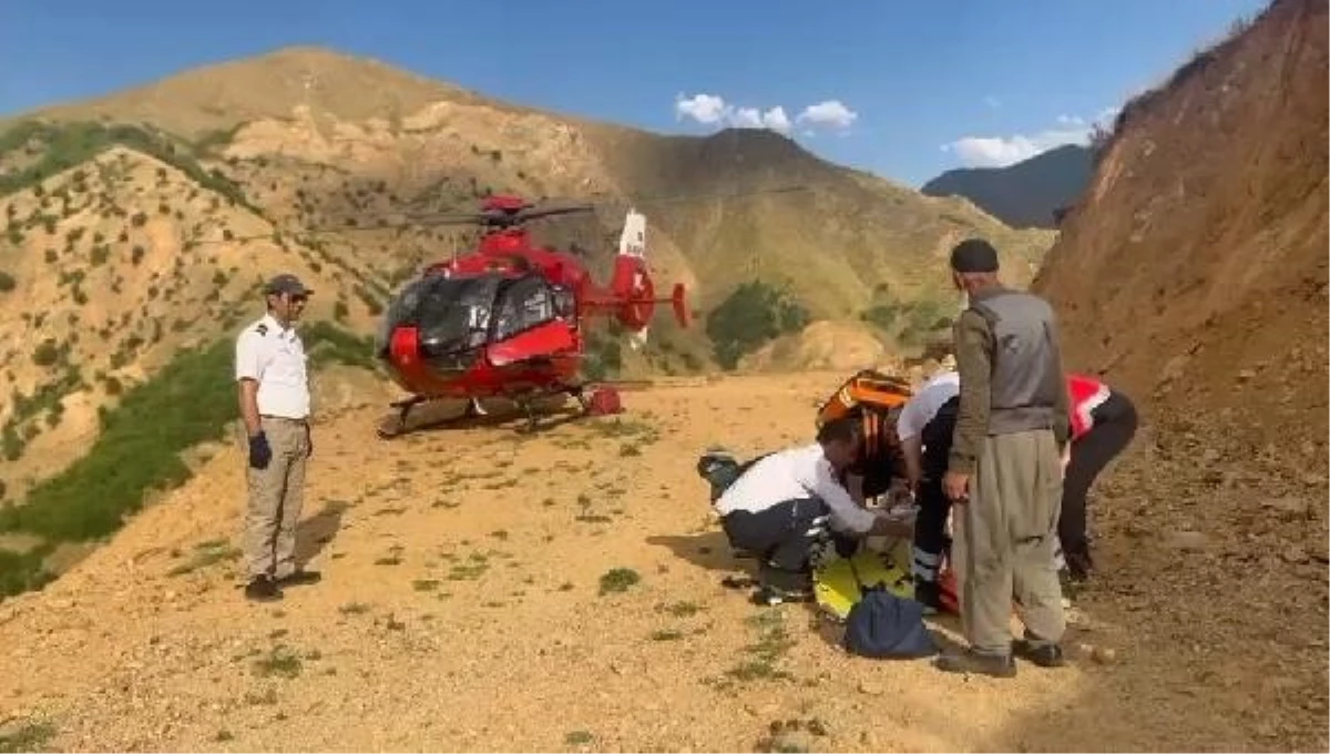 KOAH Hastası Naziya Aydın Ambulans Helikopterle Hastaneye Kaldırıldı