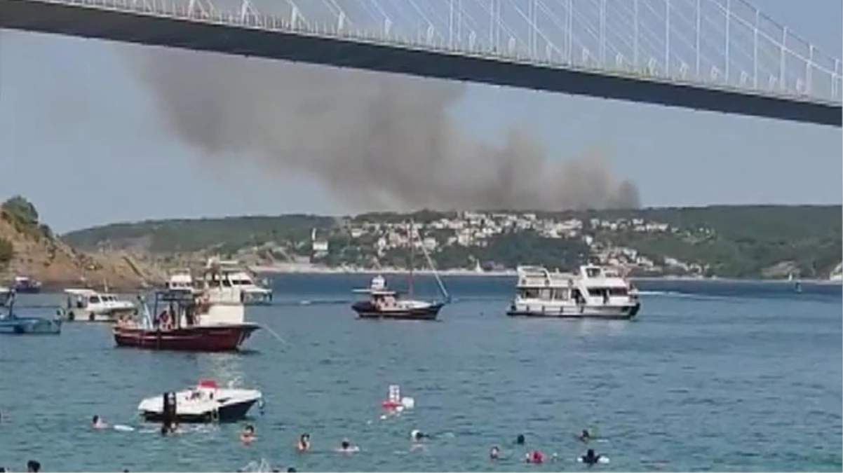 Beykoz\'dan yükselen yangına ekiplerin müdahalesi sürüyor