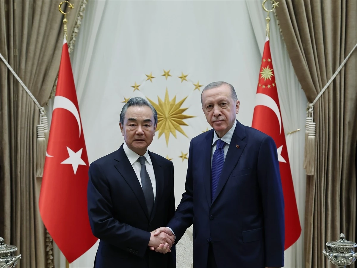 Cumhurbaşkanı Erdoğan, Çin Dışişleri Bakanı Wang Yi\'yi kabul etti