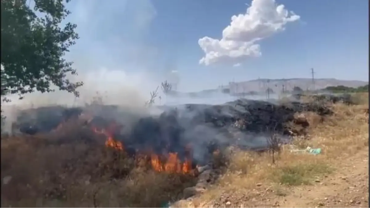 Elazığ'da 100 hektarlık arazide çıkan yangın kontrol altına alındı