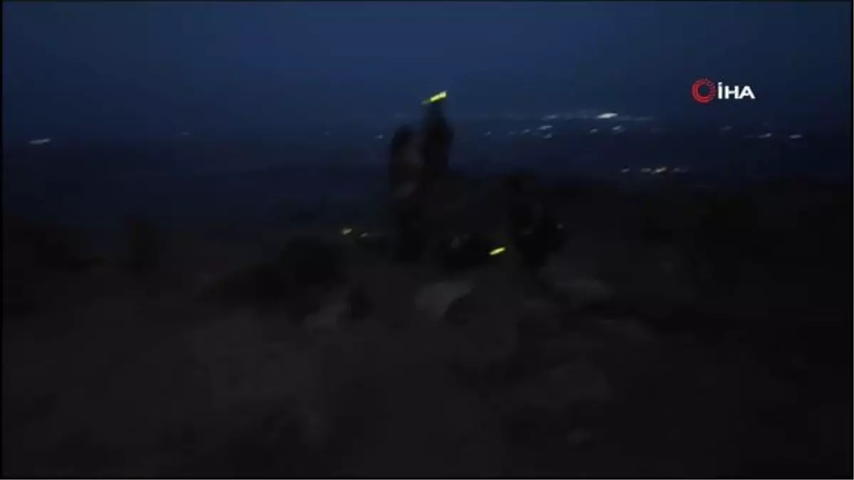 Gezmeye çıktığı dağda mahsur kalan kişi askeri helikopterle kurtarıldı