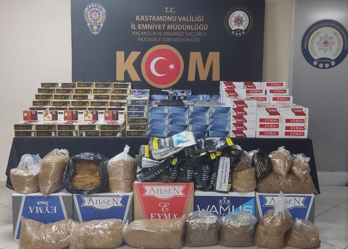Kastamonu\'da Kaçak Tütün Operasyonunda 4 Şüpheli Gözaltına Alındı