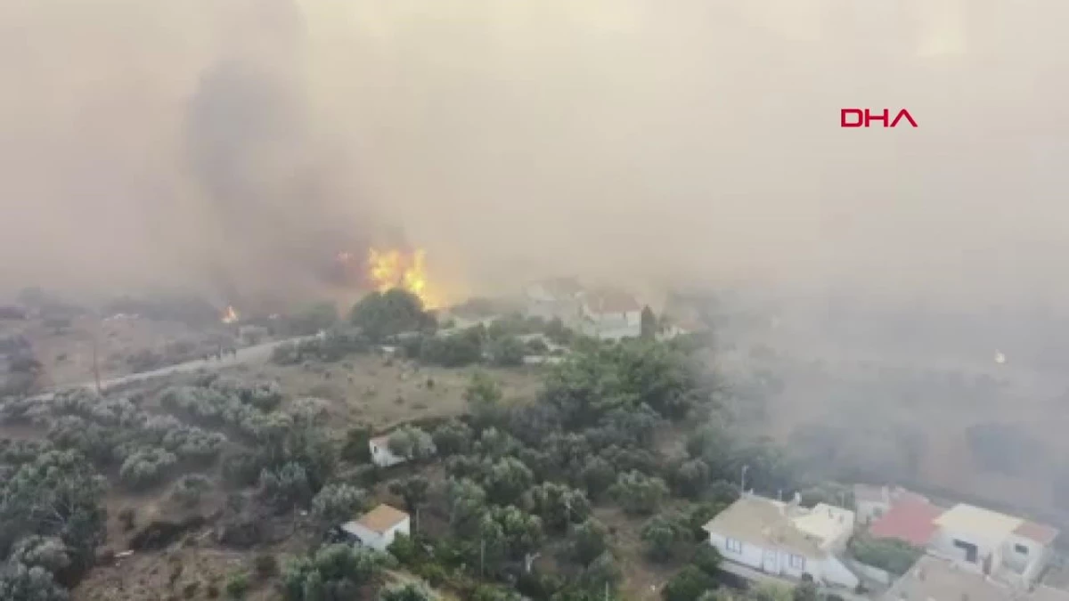 Yunanistan\'ın Rodos Adasında Orman Yangınlarına Karşı Mücadele Devam Ediyor