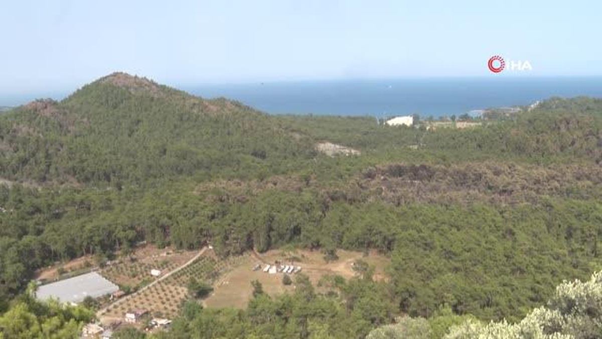 Kemer\'deki orman yangını 4. gününde devam ediyor