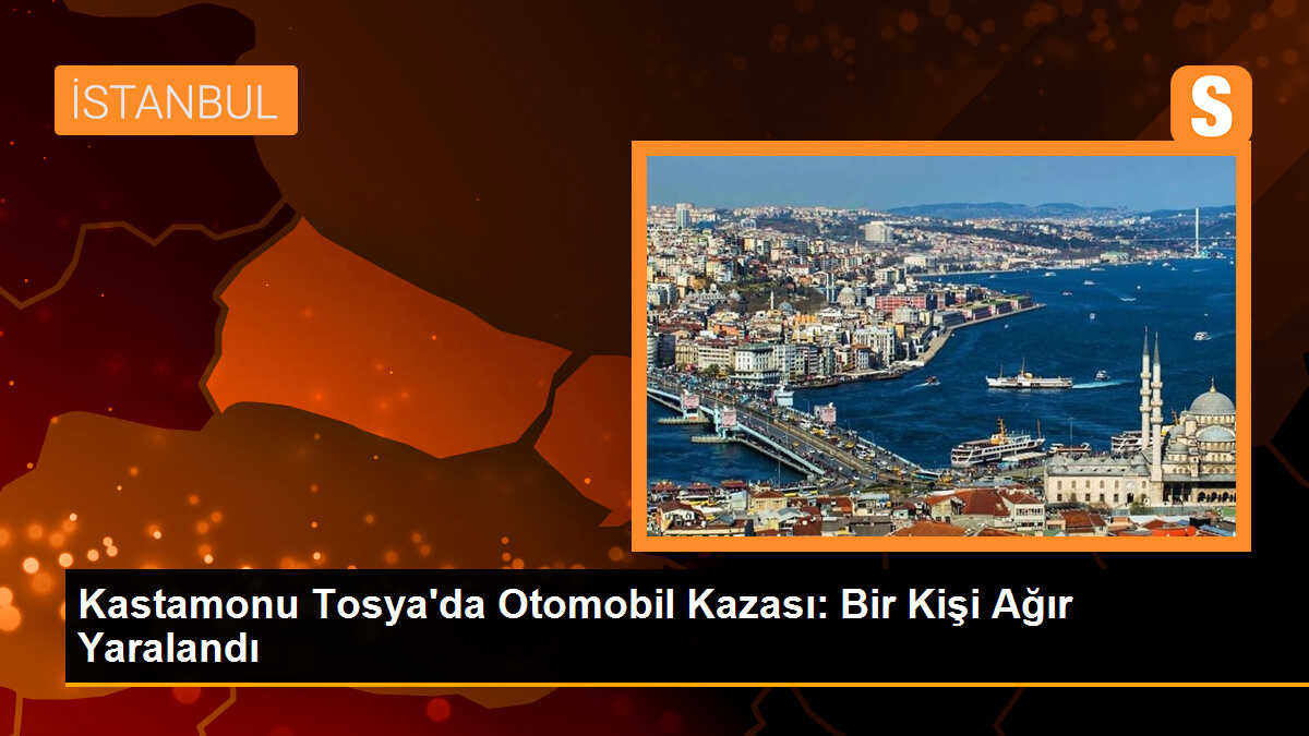 Kastamonu Tosya\'da Otomobil Kazası: Bir Kişi Ağır Yaralandı