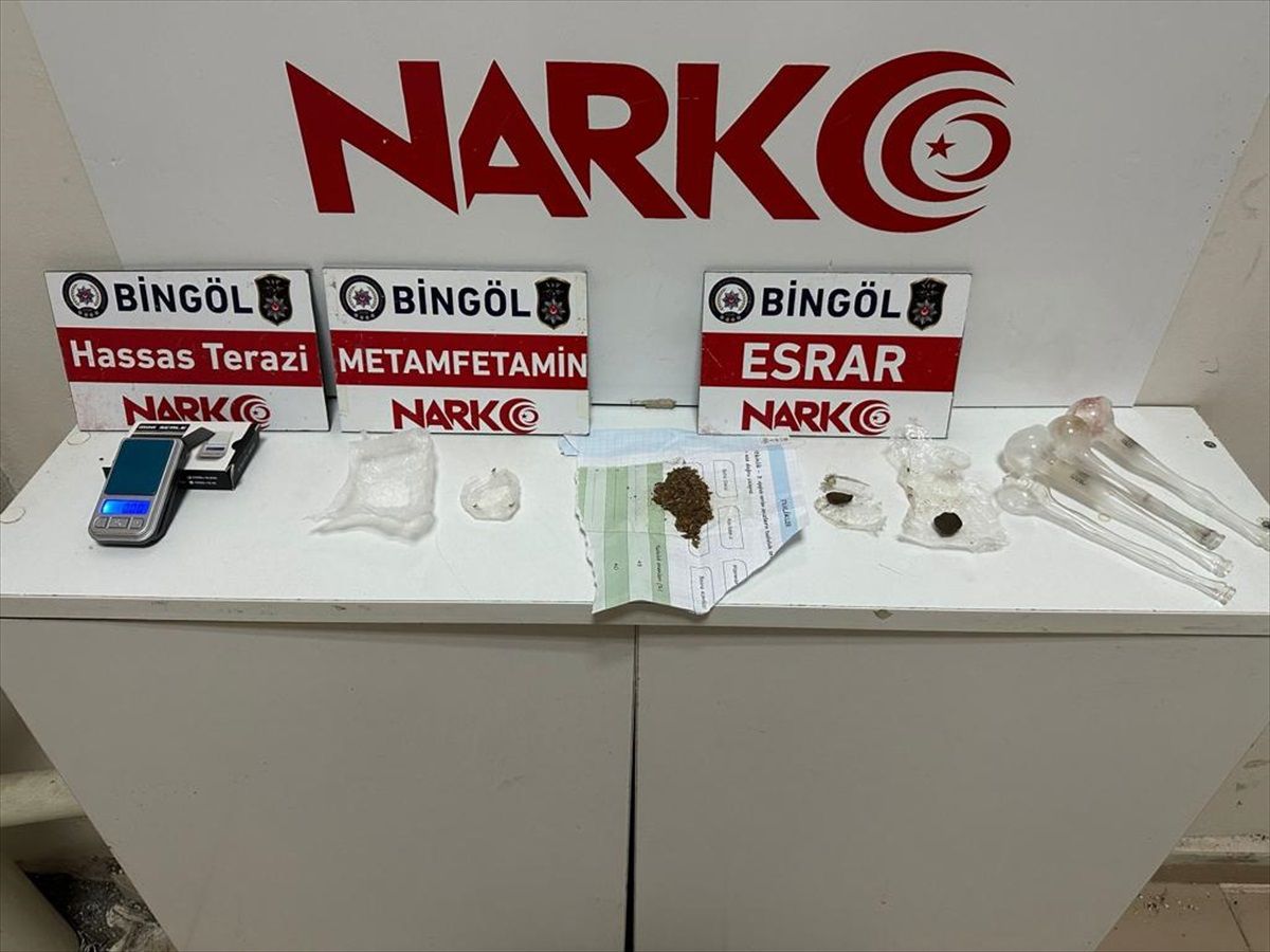 Bingöl\'de uyuşturucu operasyonunda 2 şüpheli tutuklandı