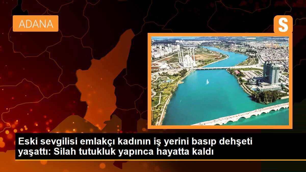 Eski sevgilisi emlakçı kadının iş yerini basıp dehşeti yaşattı: Silah tutukluk yapınca hayatta kaldı
